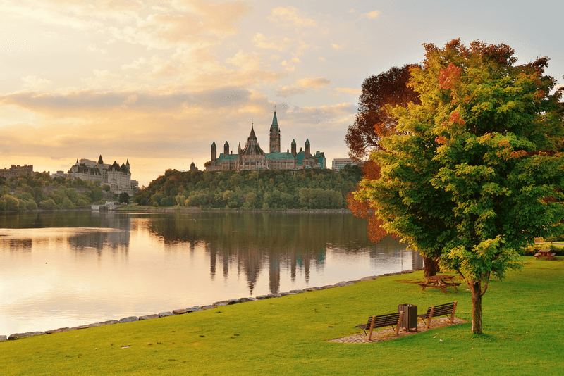 Ottawa skyline and Parliament Hill