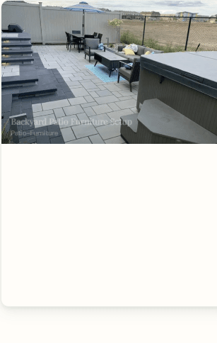 Backyard Patio Furniture Setup
