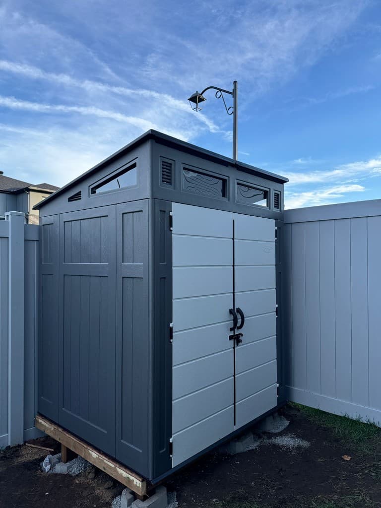 Modern Resin Shed Install